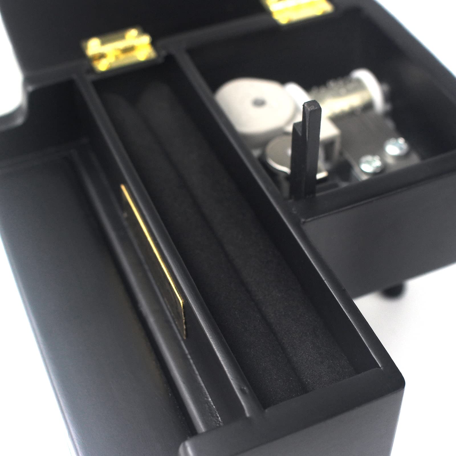 Sinzyo Wooden Black Piano My Neighbor Totoro Shaped Music Box with Stool Creative Birthday Gift for Valentine's Day