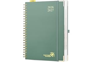 POPRUN 2026-2027 Daily Planner One Page Per Day, Large Size 8.5" x 12", Daily Calendar Book with July 2026 to June 2027, Acad