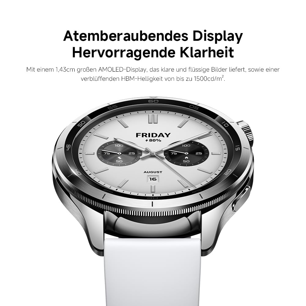 XIAOMI Watch S4 Smartwatch, Fitnessüberwachung, 1,43