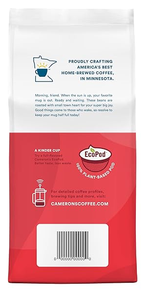 CAMERON’S COFFEE ROASTED GROUND COFFEE BAG, FLAVORED, TOASTED SOUTHERN PECAN, 12 OUNCE