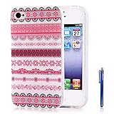 iPhone 4S Case,Vfunn Premium TPU Gel Scratch Resistant Slim Fit Funny Cartoon Case Cover for Apple iPhone 4 4S with 1 Screen Protector 1 Blue Stylus Pen (iPhone 4S TPU) (T-shirt)