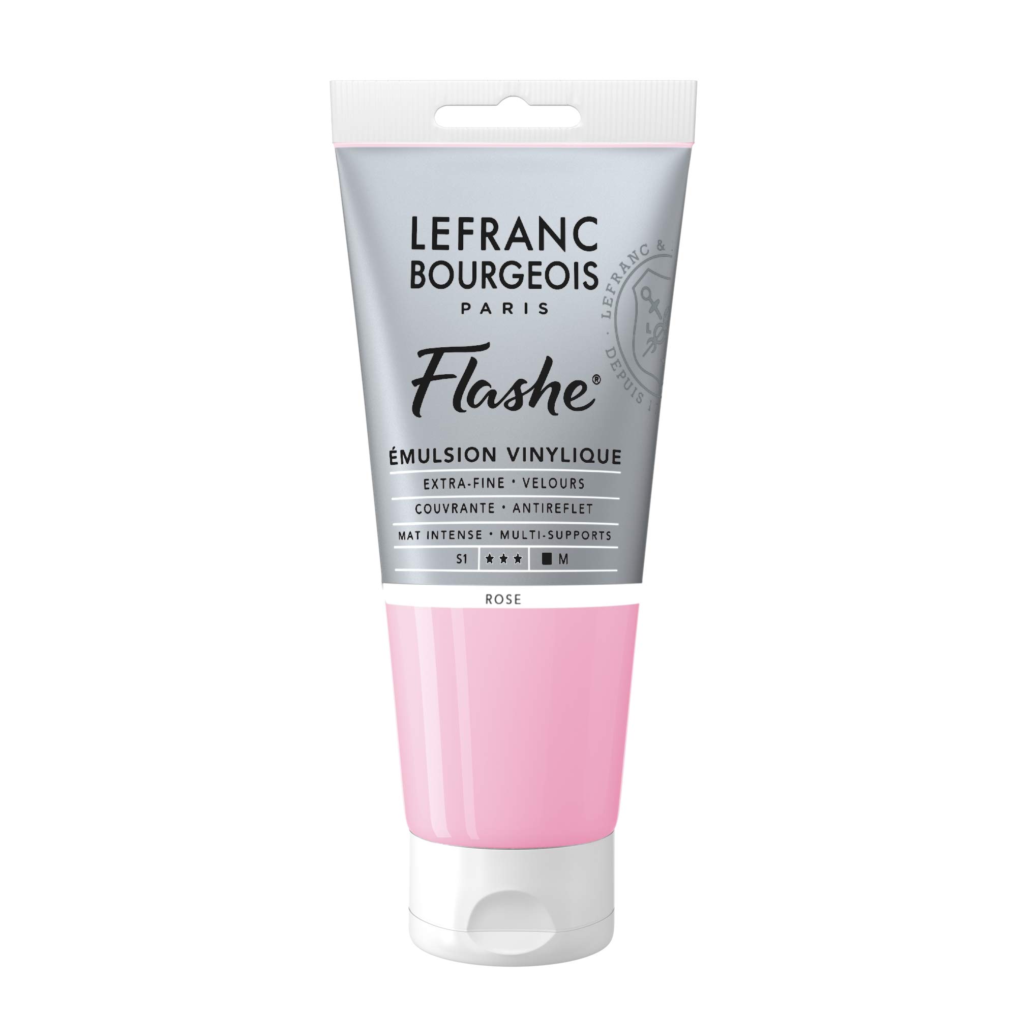 Lefranc Bourgeois Flashe, Extra-Fine Acrylic Vinyl Emulsion, Artists Quality, Rose, 80ml Tube — image 1