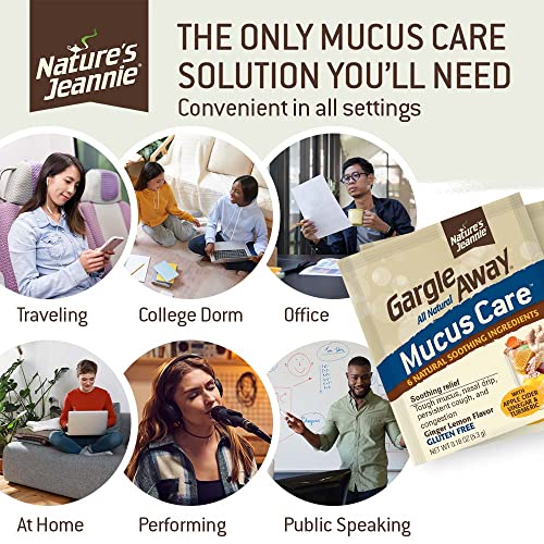 Gargle Away by Nature's Jeannie All Natural Mucus Care Soothes Mucus, Post Nasal Drip