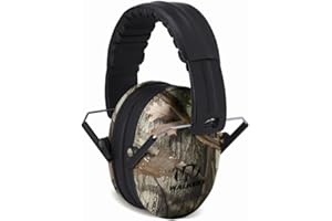 Walker's Youth Children’s Low Profile Padded Headband Adjustable Folding Noise-Reducing Hearing Protection Earmuffs