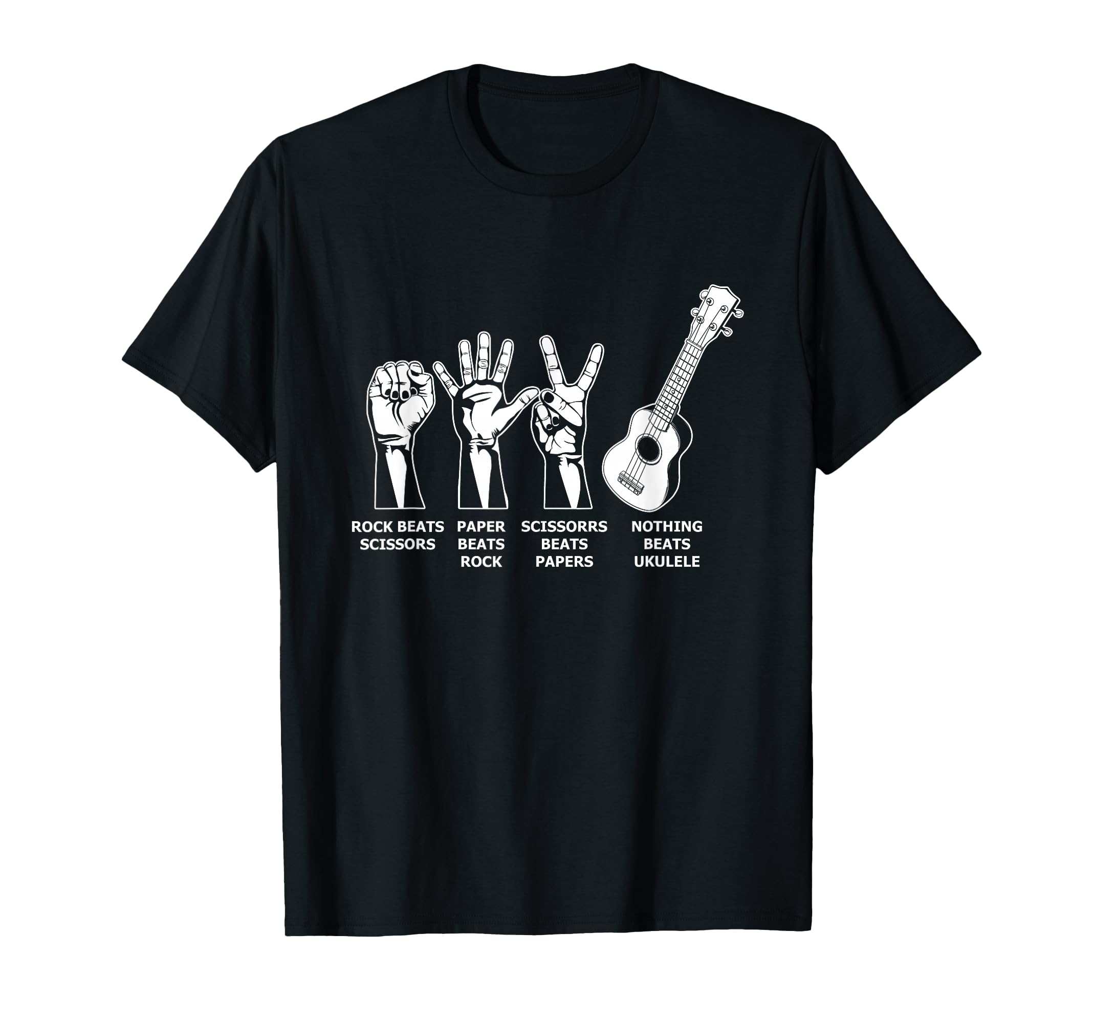 Nothin Beat Ukulele Musician Aloha Hawaii Acoustic Guitar T-Shirt