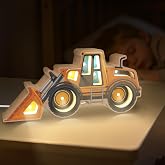 Letoiz Wooden Loader Truck Dimmable LED Night Light for Kids | USB Powered, 5 Brightness Levels, Toddler Bedroom Decor, Birthday Gift for Boys And Girls Ages 3-5