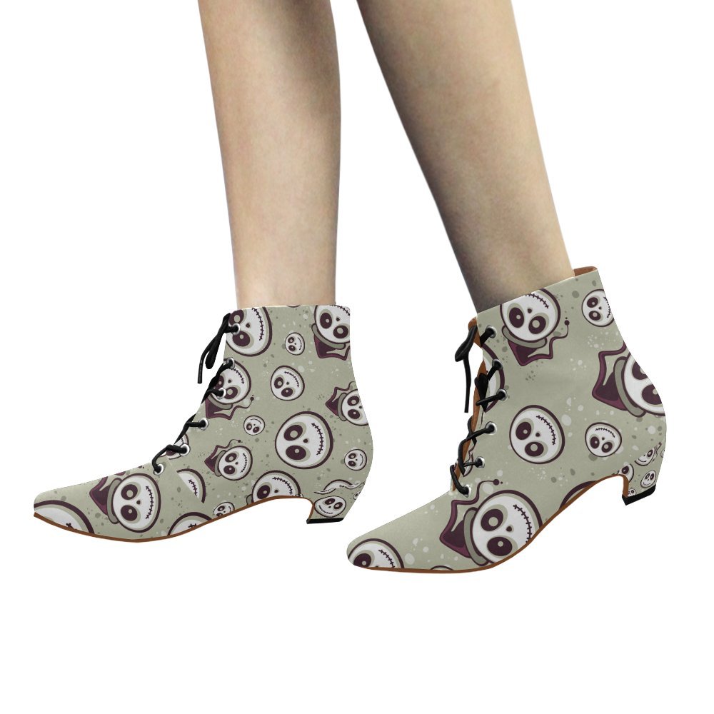 Unique Debora Custom Pointed Toe Low Heel Booties Ankle Short Boots for Women