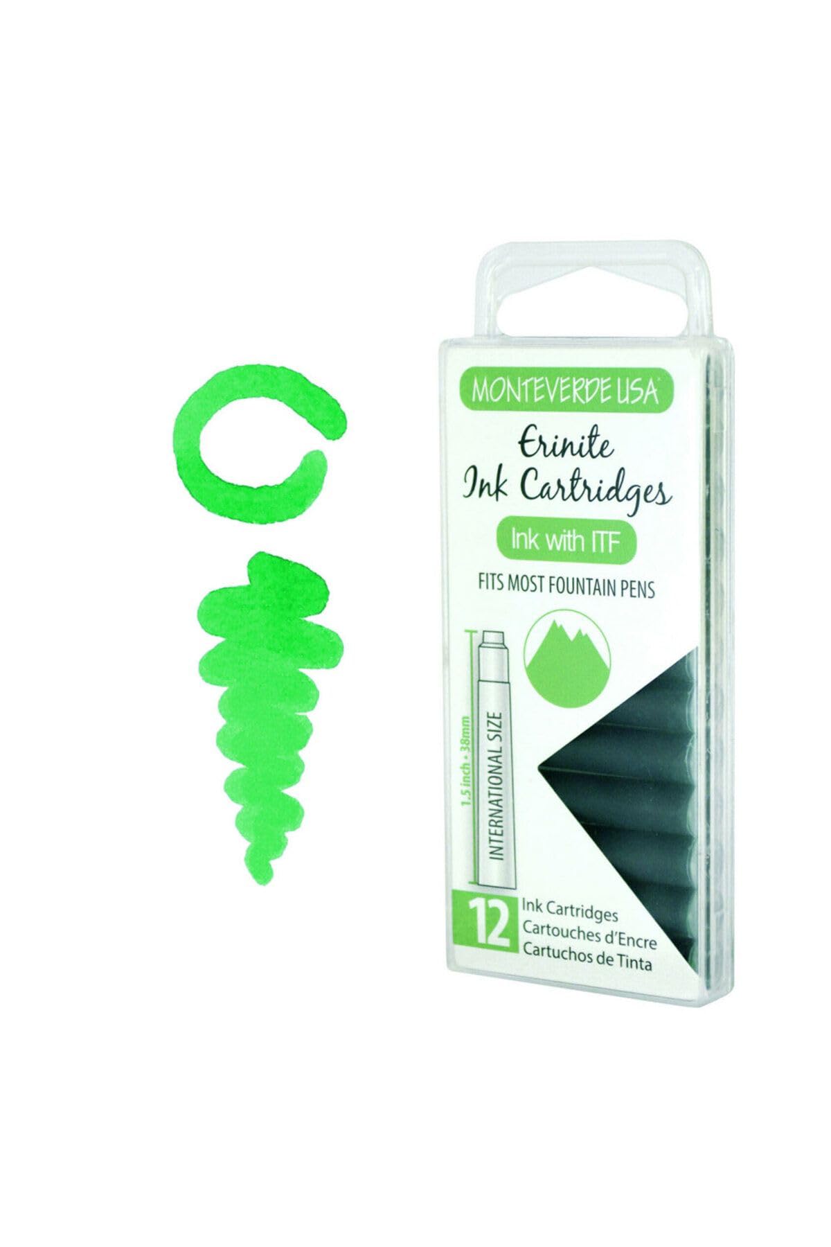Monteverde G305ER 12 Standard Ink Cartridges - Erinite