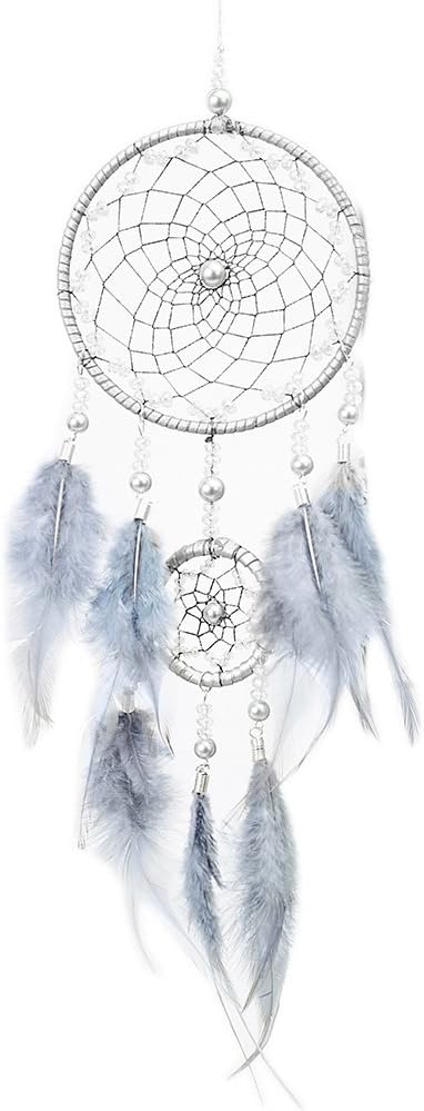 EtophighCreative Dream Catcher Hollow Wind Chimes Wall Car Hanging Decoration Handmade With Feather Lace Dreamcatcher Bead Party Ornament Craft Gift