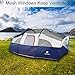 TOMOUNT 8-Person Tent - Easy & Quick Setup Camping Tent, Professional Waterproof & Windproof Fabric, Double Layer, 5 Large Mesh for Ventilation, Lightweight & Portable with Carry Bag, Blue