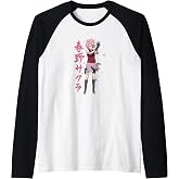 Naruto Shippuden Sakura Cherry Blossoms Anime Raglan Baseball Tee