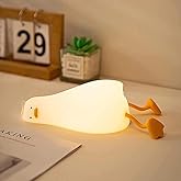 ATCTBOGFS Cute Duck/Chicken/Pig/Rabbit/Panda NightLight, LED Squishy Animal Novelty Lampfor Toddler Baby Kids, Nursery Touch Kawaii Room/House Decor Bedside Touch Lamp for Breastfeeding