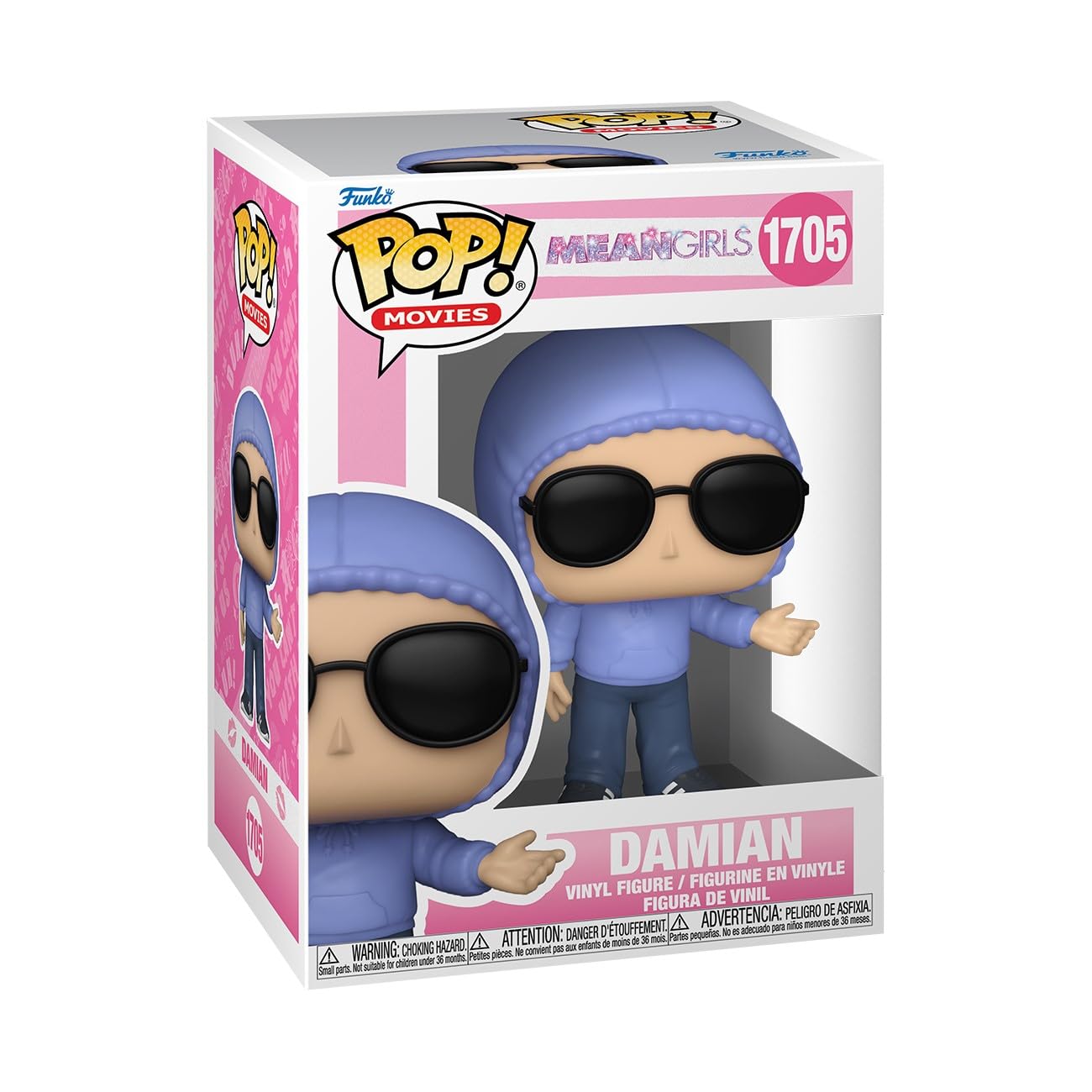 Funko Pop! Movies: Mean Girls – Damien - Keychain Novelty Keyring - Collectable Mini Figure - Stocking Filler - Gift Idea - Official Merchandise - Movies Fans - Backpack Decor