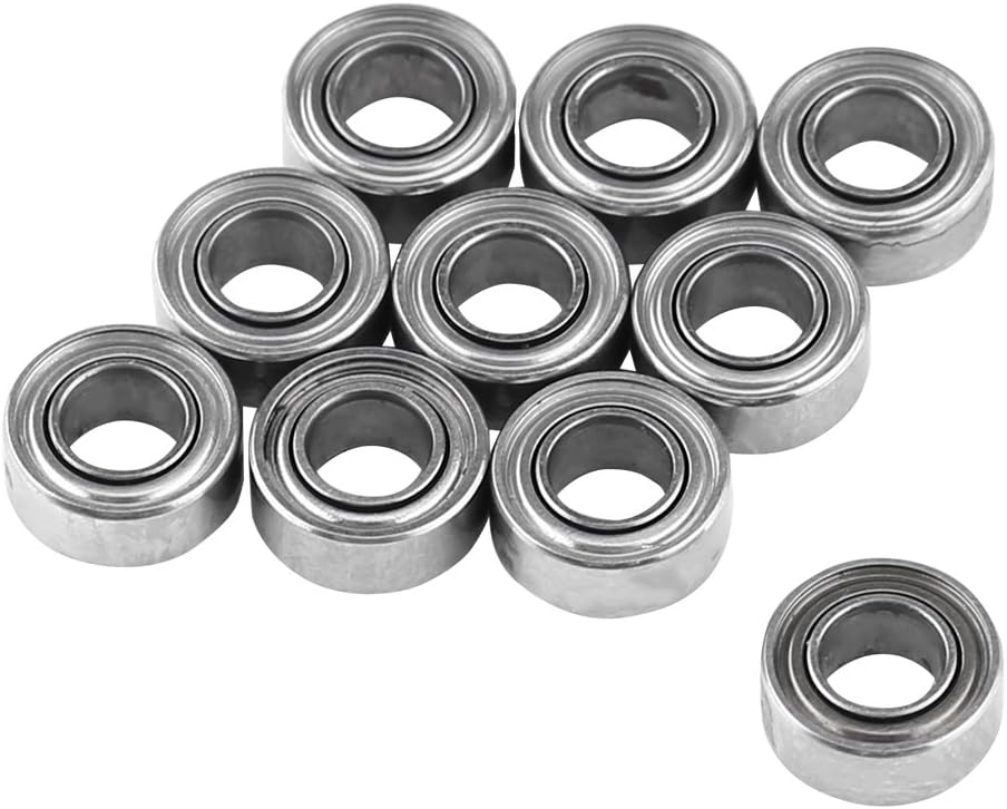 MR63ZZ Dual-Shielded Miniature Ball Bearings 3x6x2.5mm Suitable for 3D Printer, Model Making 10pcs/Set