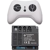 2.4G Bluetooth Remote Control and JR1922RXS-D2 12V Receiver Kit Kids Powered Ride On Car,Controller Control Box Accessories for Children Electric Ride On Car Replacement Parts