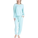 Ocean Pacific Fuzzy Feelings Pajama Set, Long Sleeve and Jogger Sleep Pants