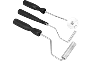 Ywlake Fiberglass Roller Tools Kit, 3pcs Fiberglass Resin Laminating Bubble Paddle Roller Set for Mold Resin Composite Tub Sh