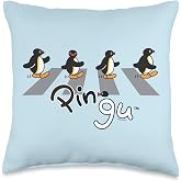 Pingu - Pingu Crosswalk Throw Pillow