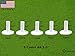 FINGER TEN Golf Rubber Tees Driving Range Value 5 Pack, Mixed Size or 5 Same Size for Practice Mat