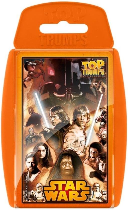 Star Wars 30 Classic Characters Top Trumps Family Card Game, Orange