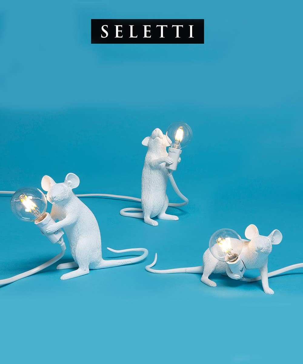 seletti sitting mouse table lamp