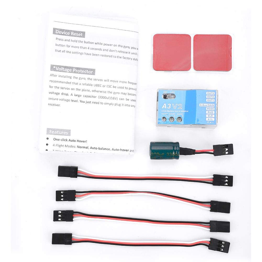 Photo 1 of Flight Controller Stabilizer F50A 3-Axle Gyro A3 V2 Flight Controller Stabilizer System for RC Fixed-Wing Airplane