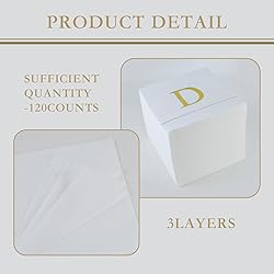 Ottin Monogrammed Letter D 120 Packs Initial Paper