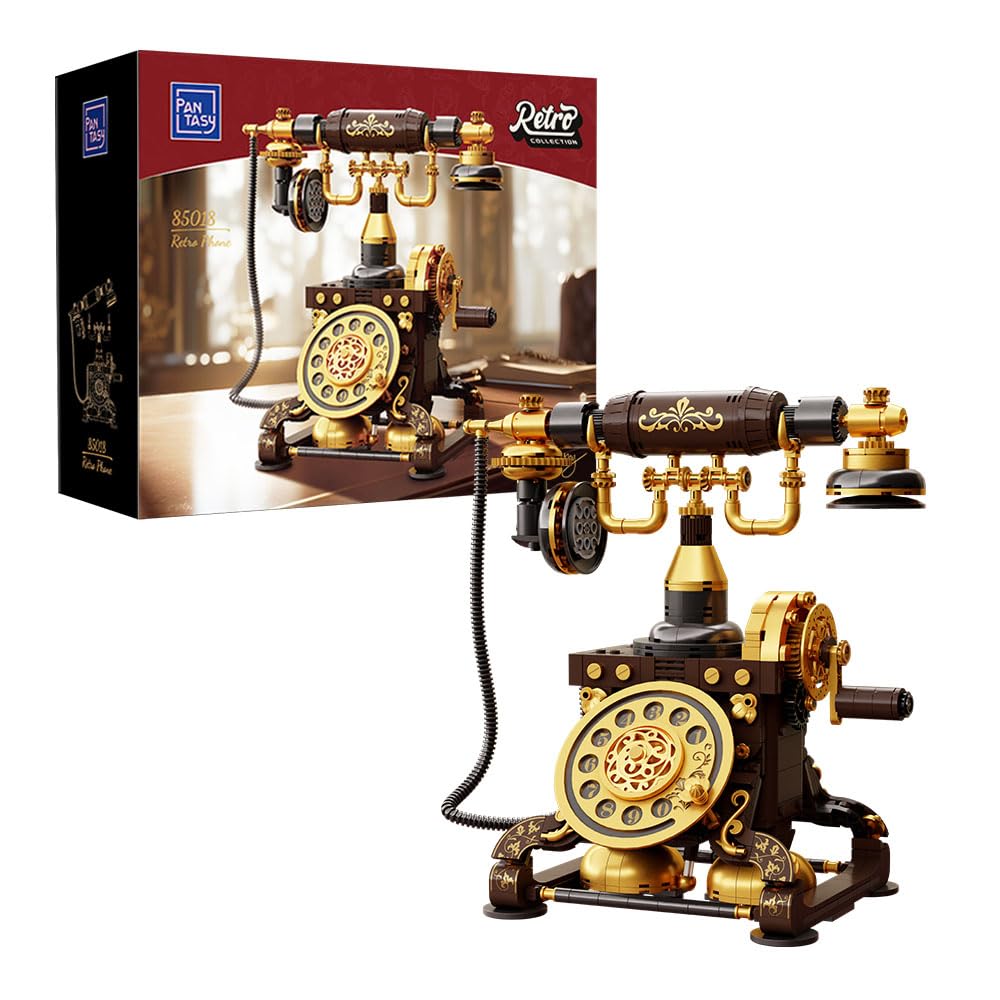 Photo 1 of *UNTESTED*
PANTASY Retro Phone Building Blocks Set for Adults, Vintage DIY Telephone Model Kit with Realistic Design, Creative Home Decor Gift, Ideal Gifts for Collectors & Hobbyists