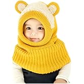 Baby Winter Hat Scarf Set, Unisex Infant Toddler Kids Hat Scarf
