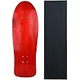 Moose Skateboards Old School 10" x 30" Stained Red Blank Skateboard Deck + Grip