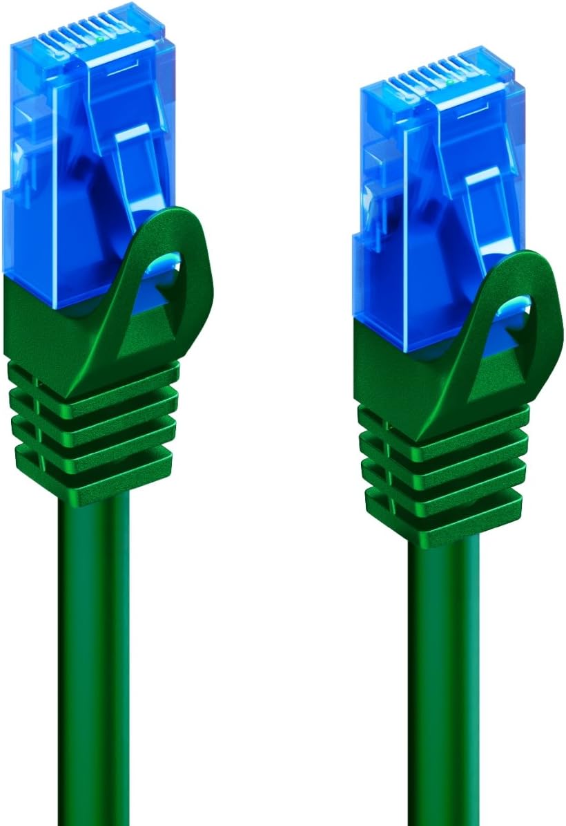 deleyCON 0.5m (1.64 ft.) CAT.6 Ethernet Gigabit LAN Network Cable RJ45 CAT6 Patch Cable Compatible to CAT.5 CAT.5e CAT.6a Cat.7 - Green - Image 4
