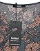 Tunic Casual Blouse,Laksmi Womens Casual 3/4 Sleeve V Neck Pleated Floral Flowy Tunic Blouse,Multicolor Grey XX-Large