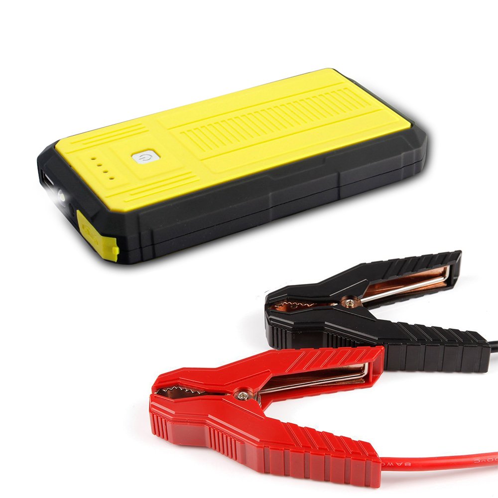 Markcars 300A Peak 13200 mAh Compact Car Jump Starter(12V 4.0L Gas) Portable Power Bank with Smart USB Charging Port Auto Battery Booster with LED Flashlight