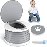 VISATOR Portable Foldable Potty for Toddlers 9.45x6.7 in Camp Car Travel