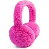 NASULAR Kids Winter Earmuffs Baby Warm Ear Muff Girls Cute Furry Ear Warmers Boys Foldable Ear Covers for Cold Weather