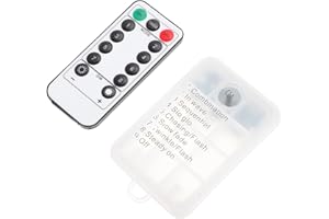 NUOBESTY USB Remote Controlled String Light Battery Box with 8 Modes Timer, Rechargeable USB Battery Holder