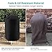 SunPatio Round Smoker Cover 30 Inch, Heavy Duty Waterproof Pit Barrel Smoker Cover, Outdoor Charcoal Kettle Grill Cover, All Weather Protection for Weber, Charbroil, Char-Griller Kamado and More Grill