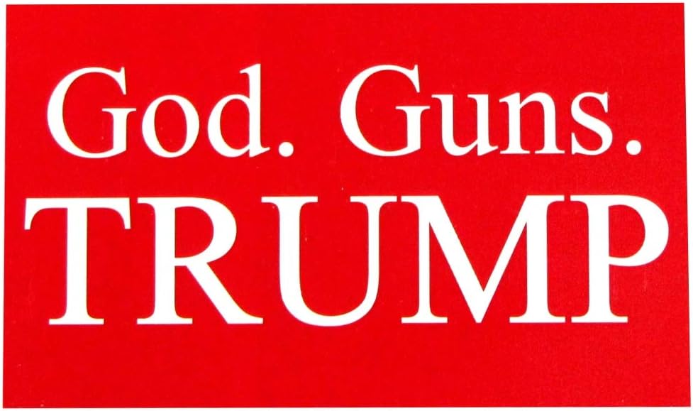 TG,LLC Treasure Gurus God Guns Trump Car Truck Magnet Bumper Sticker MAGA KAG 2020 Auto Decal