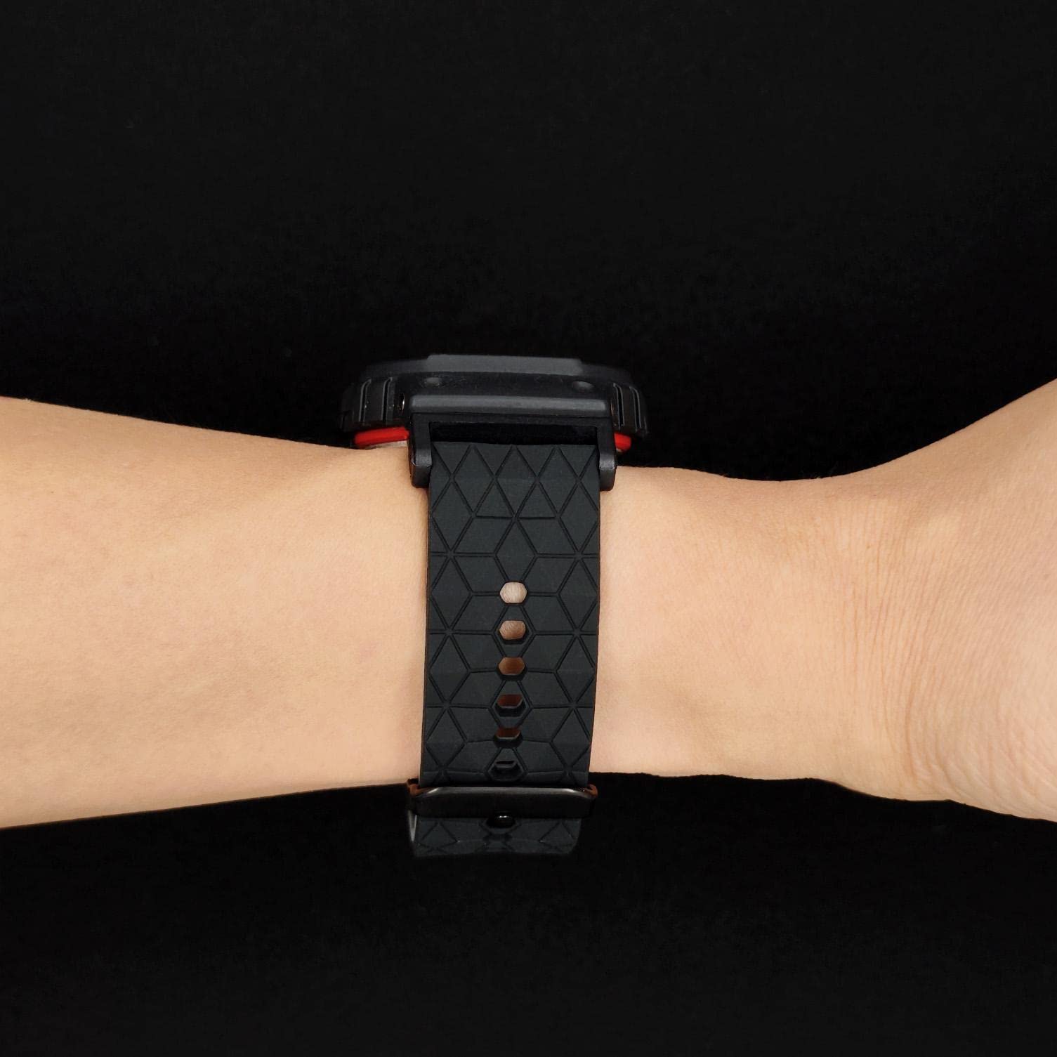 Abanen Silicone Watch Bands Compatible with Casio gshock DW-5600/8900, Sport Bicolor Silicone Strap with Lightweight Plastic Connector Waterproof Wristband for GA-100/GW-B5600/GB-5600 /GW-6900