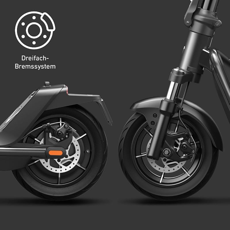 KQi 300P (DE) E-Scooter mit Straßenzulassung Schwarz/Anthrazit