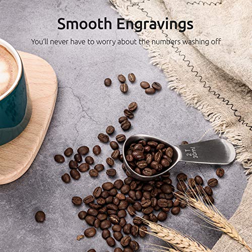 3 Coffee+Scoop+Stainless+Measuring+tablespoon