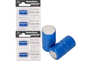 Enerpe 2CR1/3N 6 Volt Replacement Battery Compatible with Pet Stop, Dog Guard, Perimeter and Extreme Dog Collars 4-Pack