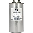 Appli Parts Run Capacitor for ac 70 Mfd uF (microfarads) 370 VAC or 450 VAC CBB65 Round Universal fit for hvac and other applications 4-3/4 in High 2 in Wide CON-70-450