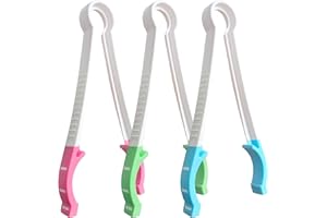 Matyz 3-PACK Baby Bottle Tongs with Non-Detachable Silicone Tips (3 colors, 3 PCS), Non-Slip Grip, BPA-Free, Compact and Lightweight, Multipurpose for Bottle-Nipples or Pacifiers