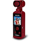 Minolta MN4KP1 4K Ultra HD Wi-Fi Enabled Pocket Camcorder, Red