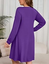 JollieLovin Women Long Sleeve Dress with Pockets