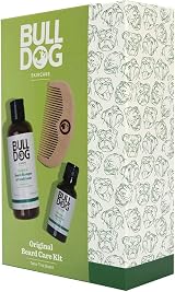 BULLDOG Original Beard Care Gift Set Men Shampoo Conditioner Oil Comb view 2