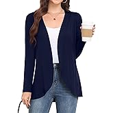 Colormagic Women's Lightweight Long Sleeve Cardigan Casual Open Front Cardigans for Women Trendy