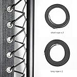 Cross Land Universal Replacement Lace for Zero Gravity Chair, Recliner, Lounge Chair, 4 strings per package, Black