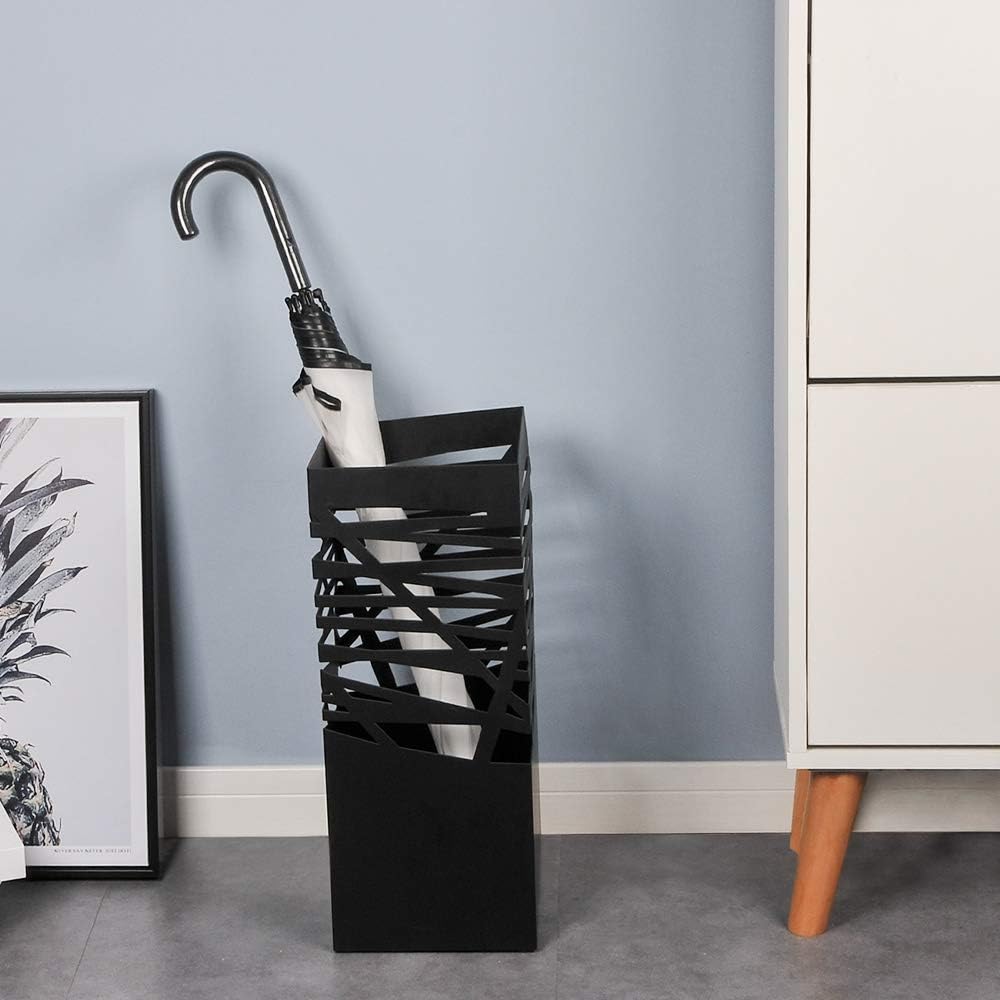 Huisen Furniture Black Floor Standing Umbrella Stand Rack Metal Frame